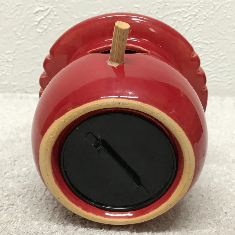 Ceramic Mushroom Birdhouse Hanging Garden Decor Red Toadstool Village Novelty 8